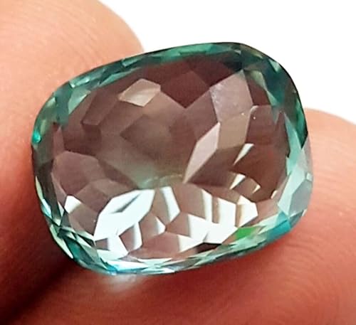Generic G639 20 Ct Natural D-Green Color Sapphire Cushion Cut Certified Loose Gemstones thumb #4