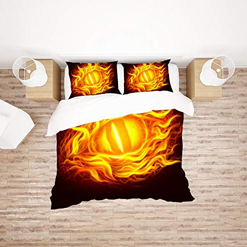 Parure de lit dragon de feu en microfibre de qualité supérieure - 3