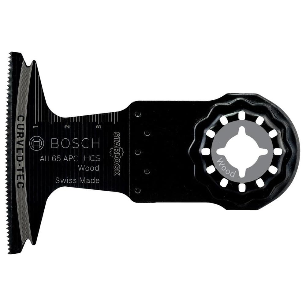 Bosch Professional 5X HCS Plunge Cutting Saw Blade AII 65 APC Wood (for Softwood, 40 x 65 mm, Accessory Multitool)