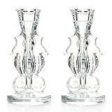 Waterford Crystal Seahorse Set of Two 6' Candlesticks NEW