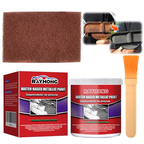 exatta Convertitore Ruggine, Gel convertitore di ruggine, con Stoffa e Pennello, Eliminare Ruggine da Metallo, Antiruggine per Ferro, Togli Ruggine per Metalli, Bici, Auto, Bicicletta