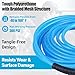 RainBello 50FT 1/4 Inch Air Hose Reinforced Polyurethane Air Compressor Hose - Flexible Heavy Duty Braided Pneumatic Hose with Quick Connect Fittings 300 PSI for Garage Shop Automotive Use