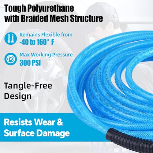 RainBello 25FT Reinforced Polyurethane Hose