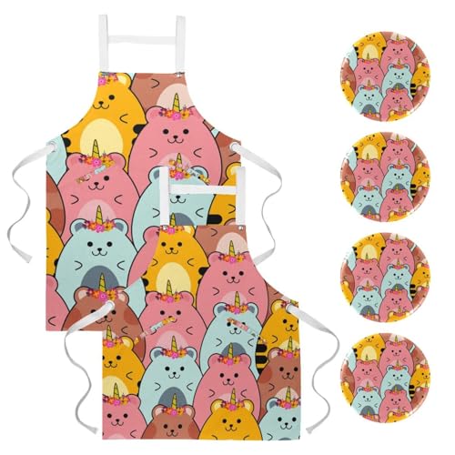 Tablier de cuisine pour la pâtisserie avec poches de rangement