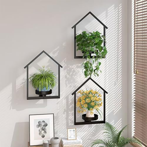 Support pour pot de fleurs étagère murale gain de place décoration - 4