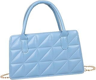 1 Peça Bolsas De Ombro Bolsa De Mão Feminina Bolsa De Mão Azul Para Mulher Bolsa Tiracolo Para Mulher Bolsa De Mão Azul Pu Bolsa Feminina Bolsa De Axila Bolsa Carteiro Portátil