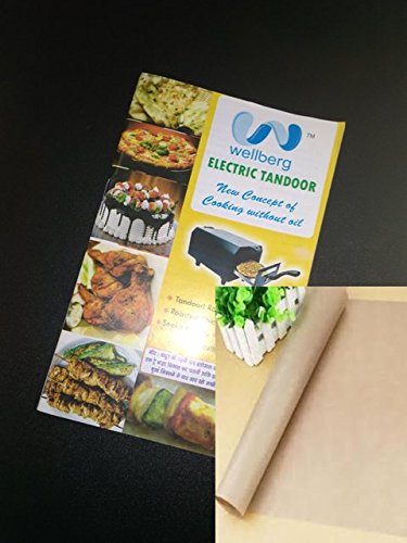 Wellberg Recipe Book for Electric Tandoor with Magic Cloth, 2-Piece, Multi-Color