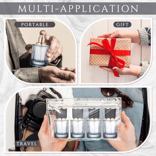 Teenyyou 12 Pcs Botellas de Perfume 50 ml Negro miniatura 5