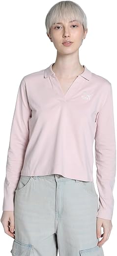 Puma Women's Solid Regular Fit T-Shirt