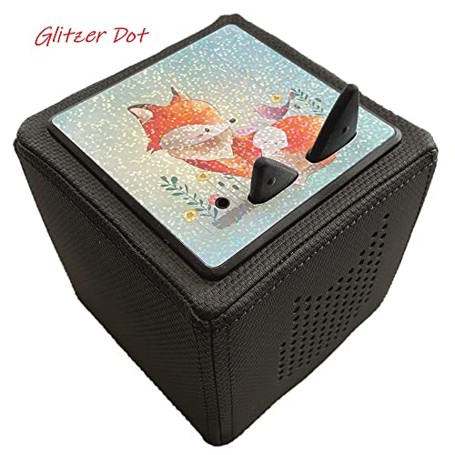 Schutzfolie Für Toniebox – Personalisierbar, Wasserabweisend & Kratzfest – Mit Glitzer-Regenbogen Design, Made In Germany