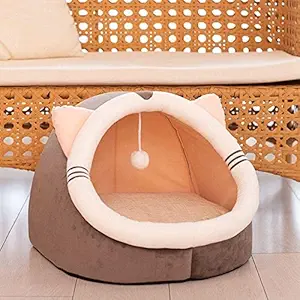 Arcanine Indoor Dog House ? Covered Dog Bed and Removable Pad ? Pet Tent for Cats or Dogs