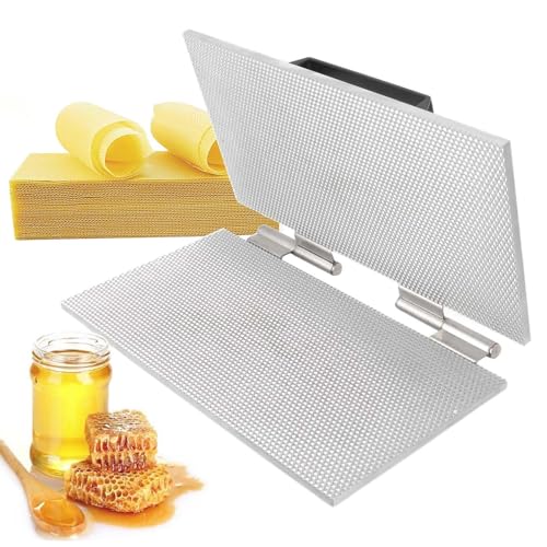 QFGain BienenwachspräGemaschine FüR MittelwandgießMaschine, Imkereibedarf, Nistkasten-MittelwandgießForm, 4,9 Mm/5,35 Mm Sechseckige Zellen, Leicht Entformbar 5.35mm
