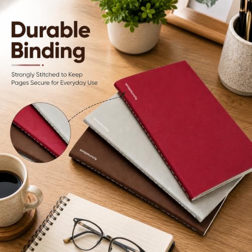 Image of Logz Notebook Set | 100 x 180mm - 3 Notebook Combo | 100 GSM, 72 Pages Each | Durable Binding Pages for Office, College, School, Journaling, Meeting & More