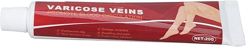Crema para venas varicosas, 0.71 oz, crema para tratamiento de venas varicosas, pomada para aliviar las venas