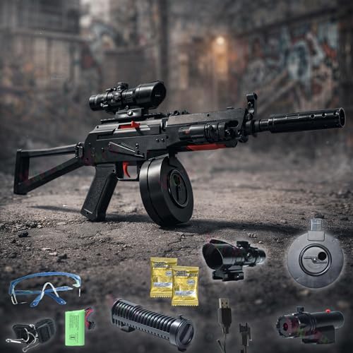 Image of VikriDA Electric Automatic Ball Blaster Toy Gun with Small Balls | Toy Gun with Rapid Fire Mode for Adults - Bison Submachine