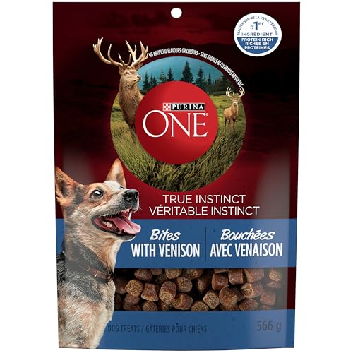 Purina ONE True Instinct Bites Natural Dog Treats, Venison - 566 g Pouch (1 Pack) image 5