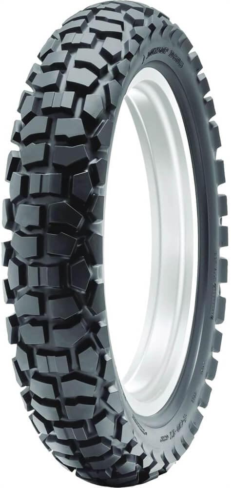 こまち　DUNLOP D605 4.10-18 チューブタイヤ　セット売り Dual Sport Motorcycle Dunlop D605 Rear Dual Sport Tire - 4.10x18
