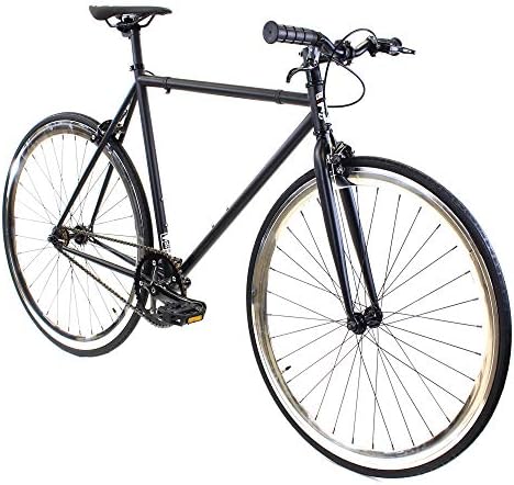 Golden Cycles Single Speed Fixed Gear Bike with Front & Rear Brakes