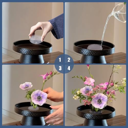 Support à épingles pour bouquet de fleurs avec ventouse anti basculement pour composition stable