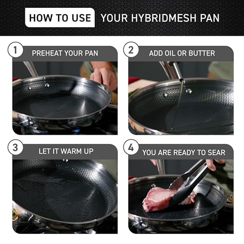 T-fal-HybridMesh-Tri-Ply-Stainless-Steel-3-Piece-Cookware-Set-8-1025-and-12-Inch-Induction-Oven-Safe-500F-Metal-Utensil-Safe-Platinum-Non-Stick-Pots-and-Pans-Set-Dishwasher-Safe-SilverBlack T fal HybridMesh Tri Ply Stainless Steel 3 Piece Cookware Set 8 1025 and 12 Inch Induction Oven Safe 500F Metal Utensil Safe Platinum Non Stick Pots and Pans Set Dishwasher Safe SilverBlack