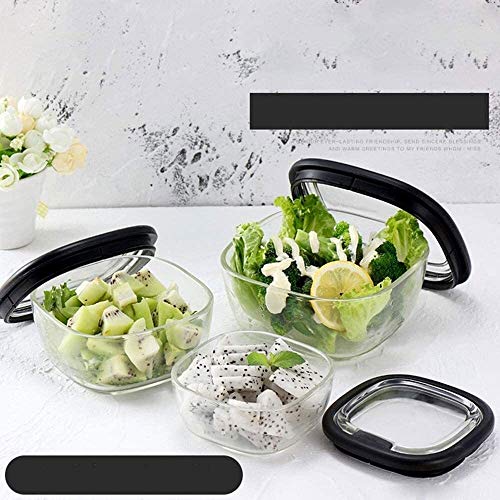 Cffdoifanh Bento Box, Glass Lunch Box; Square Lunch Box; Special Lunch Box For Microwave Oven; Refrigerator Storage Box; Glass Bowl; Sealed Storage Box. Enjoy A Hot Lunch On The Go. #TOP1