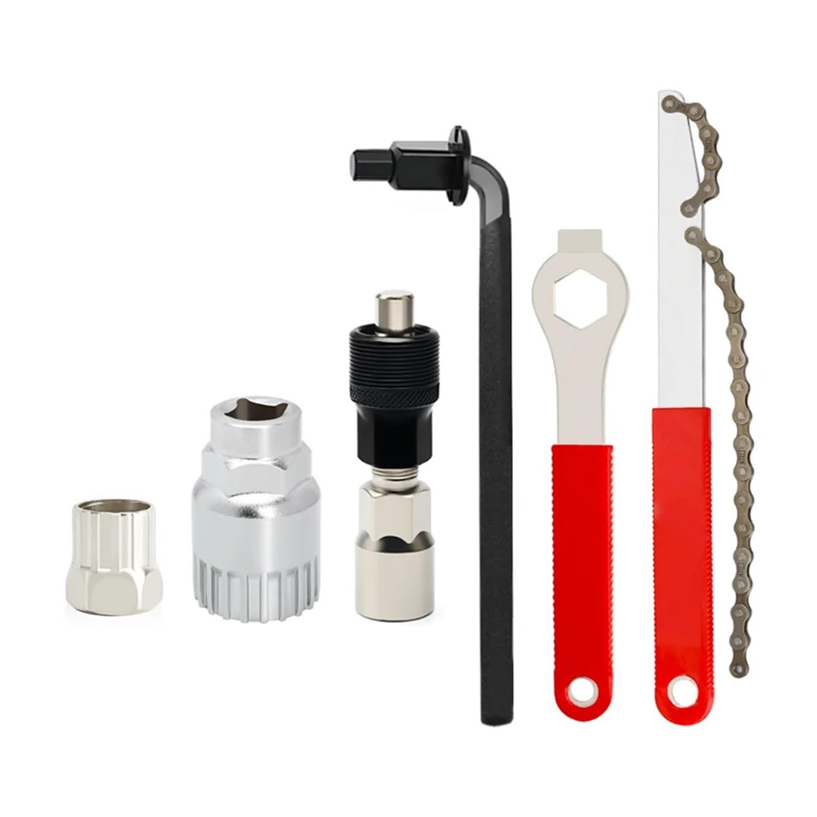 Kit de Herramientas for reparación Bicicletas, extracción del pedalier, Extractor manivela, Herramienta for Volante Bicicleta, Llave Allen 8 mm Extractor de bielas para Bicicleta