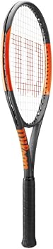 Amazon | Wilson Burn 100 CVテニスラケット、オレンジ/ブラック