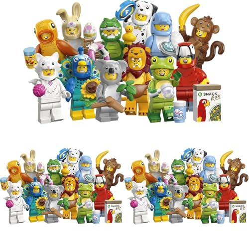 LEGO Minifigures Serie Animali 28 - Scatola a Sorpresa - Giocattolo con 1 di 12 Personaggi da Collezione tra cui Leone, Coniglio e Gatto - Riempi Bustine Regalo per Bambini e Bambine da 6 Anni - 71051
