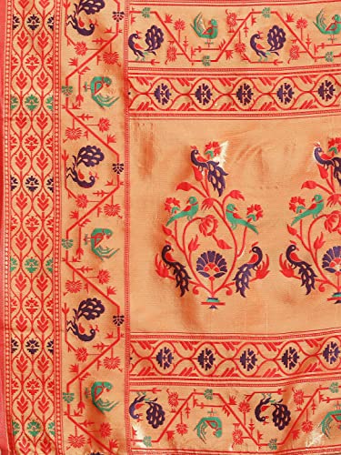 Image of AKHILAM Women's Embellished Sequins Georgette Saree With Unstitched Blouse Piece (PRAMID106 VP Parent)