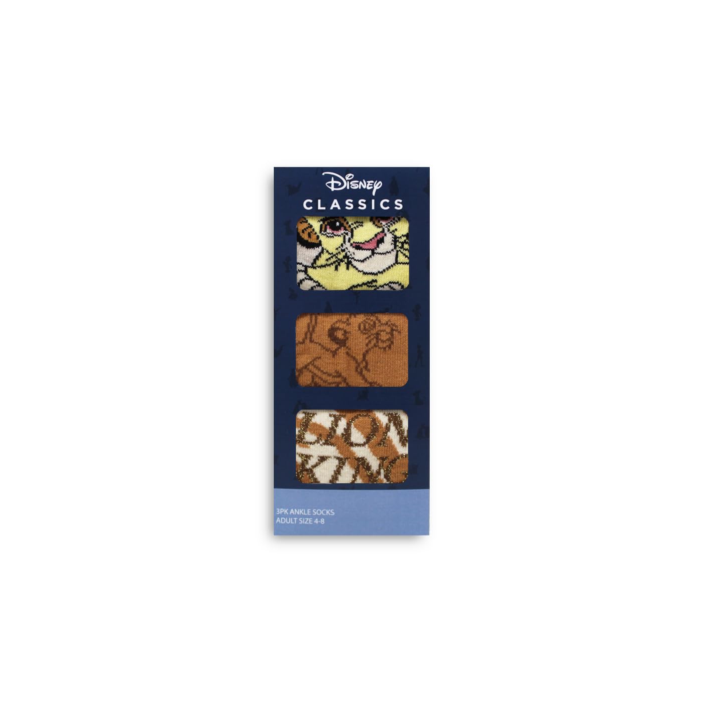 Disney Women's Beige Lion King Sock Giftbox, 3 Pairs