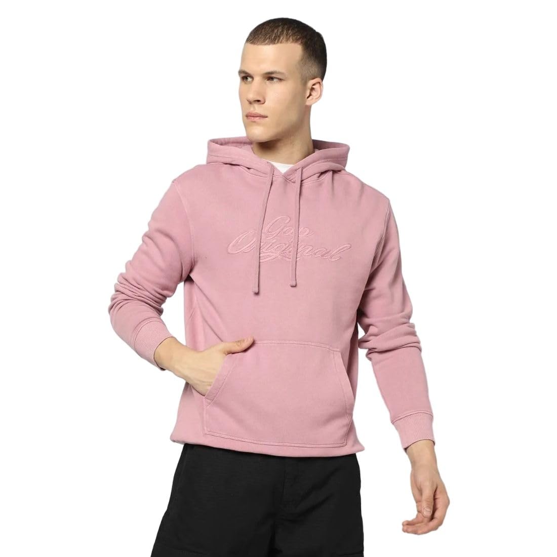 gap Men's Full Sleeve Hooded Neck Standard Fit Brushed Sweatshirt,Lt.Brown,XS-picture-36