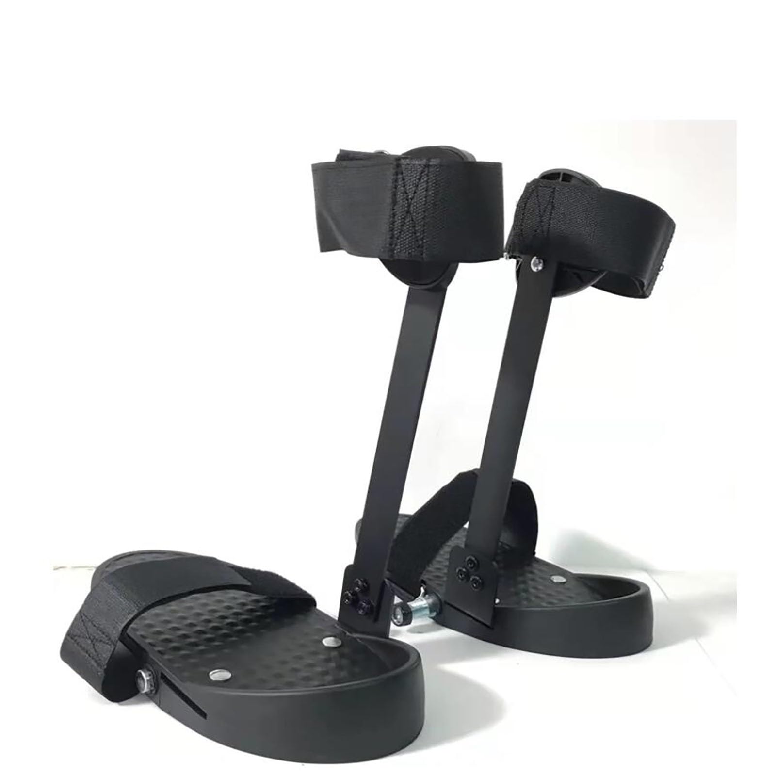 Beinstütze für motorisierten Pedaltrainer mit elektrischem Pedaltrainer, Heimfahrrad, motorisierte Trainingsschiene mit Pedal, 1 Paar – Schwarz