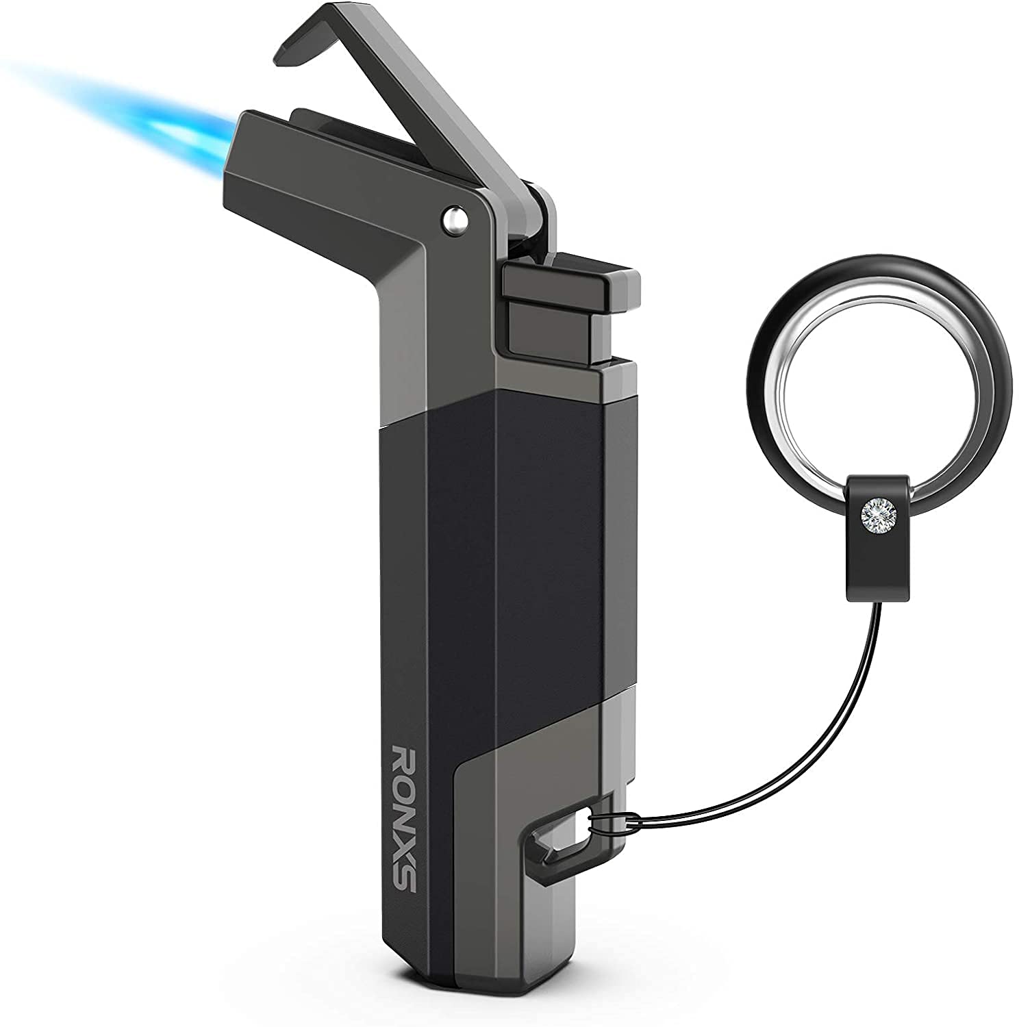Buy RONXS Torch Lighter, Butane Lighter with Hanging Hook, Pocket