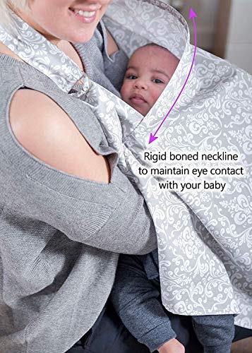 Image of Nursing Breastfeeding Apron /Shawl /Scarf /Cloth /Cloak Cover for Mother Baby Infant,Large-100 x 72 cm