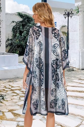 Image of Women's Kimono Beach Cover up for Summer Bathing Suits Cardigans Casual Loose Swimwear 2026