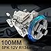 Aspligo Air Conditioner AC Compressor with Clutch for Mazda 3 2004-2009 2.0L 2.3L, for Mazda 5 2006-2010 2.3L, CO 10759C，Replaces BP4S61K00, CC4361450E, 100MM 5PK