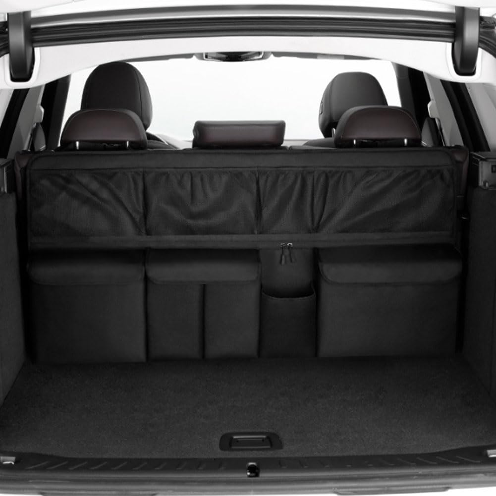 Organizer Bagagliaio Auto per, Multi-Tasca Borse per Bagagliaio Auto Appendere Portaoggetti Borsa Scomparto Accessori,A-105 * 51