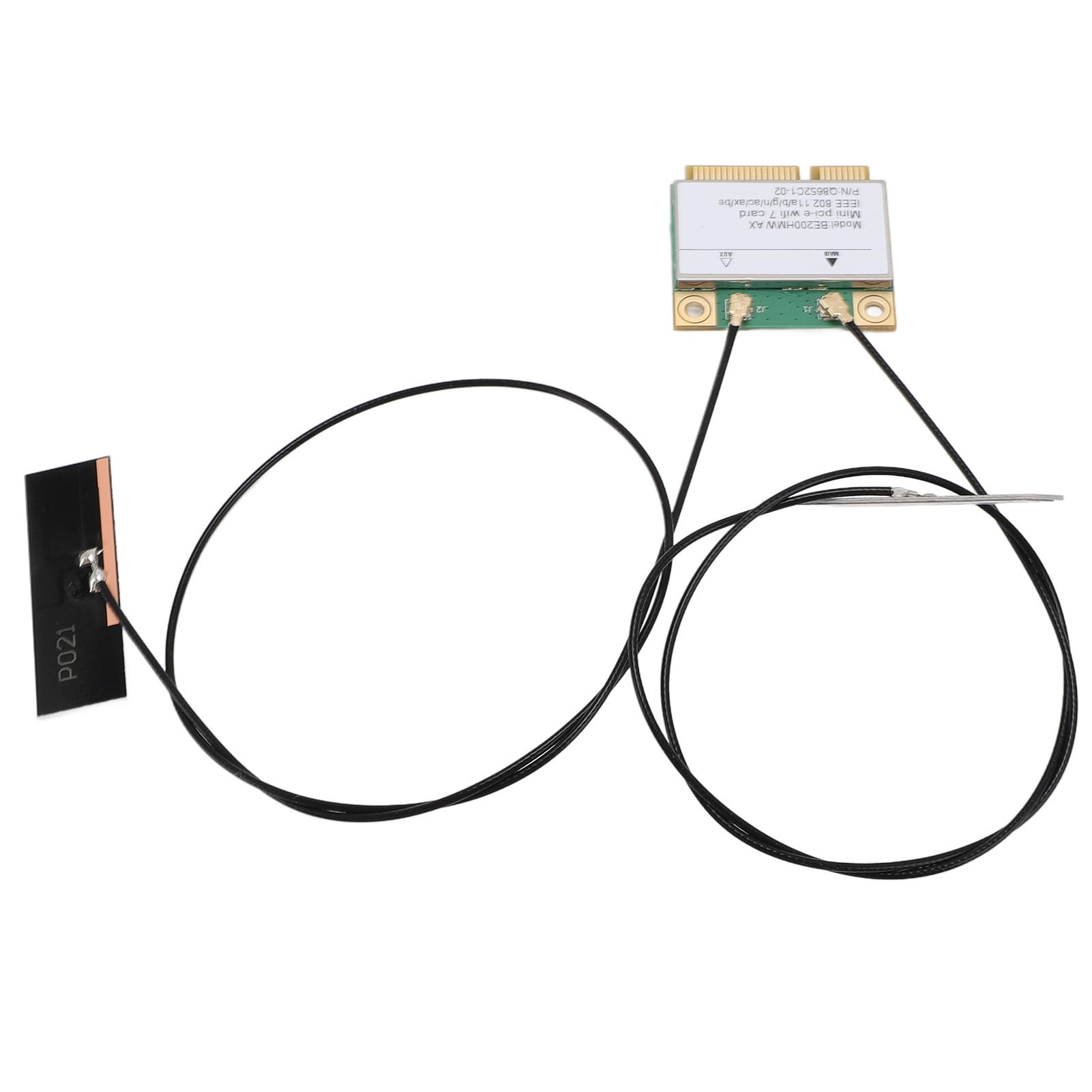 Tarjeta Inalámbrica WiFi 7, Dual Band 802.11ax Mini PCI-E WiFi Card Network Adapter, BT5.4 2.4GHz 574Mbps 5GHz 2.4Gbps 6GHz 5800Mbps para Computadoras Portátiles de 10/11 PC (con Antena)