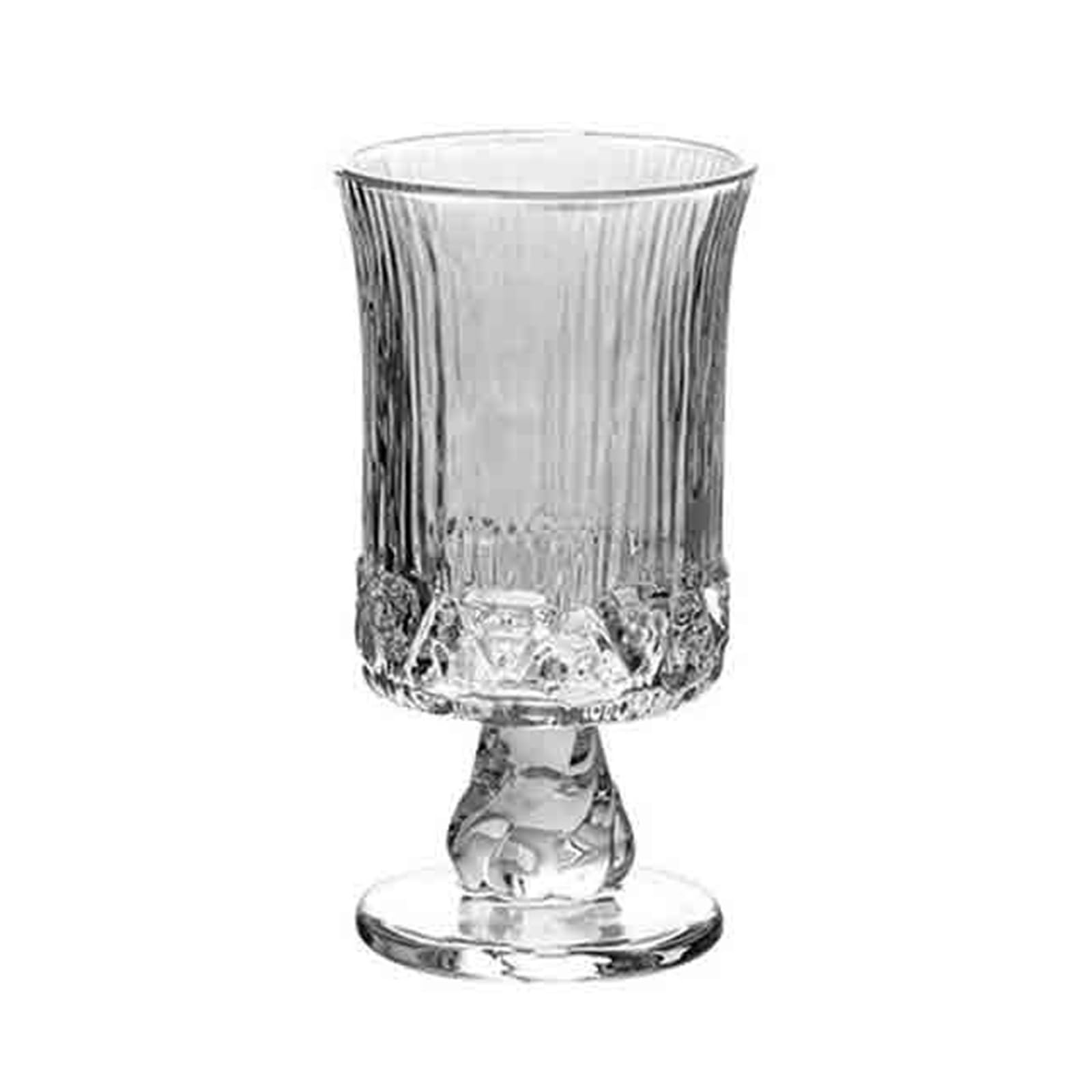 Copa de cristal vintage para servir té helado y zumo en cenas especiales