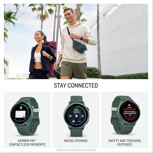 undefined Garmin vívoactive® 6, Health and Fitness GPS Smartwatch, AMOLED Display, Up to 11 Days of Battery, Metallic Jasper Green with Jasper Green Band の商品画像 5