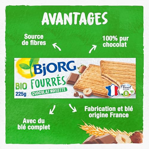 Biscuits Bio Fourrés Lait Bjorg Le Paquet De - vue 3