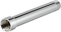 Purelux 6 Inch Shower Arm Extender - Stainless Steel Shower Head Lowering Extension, Chrome Finish for Short Users