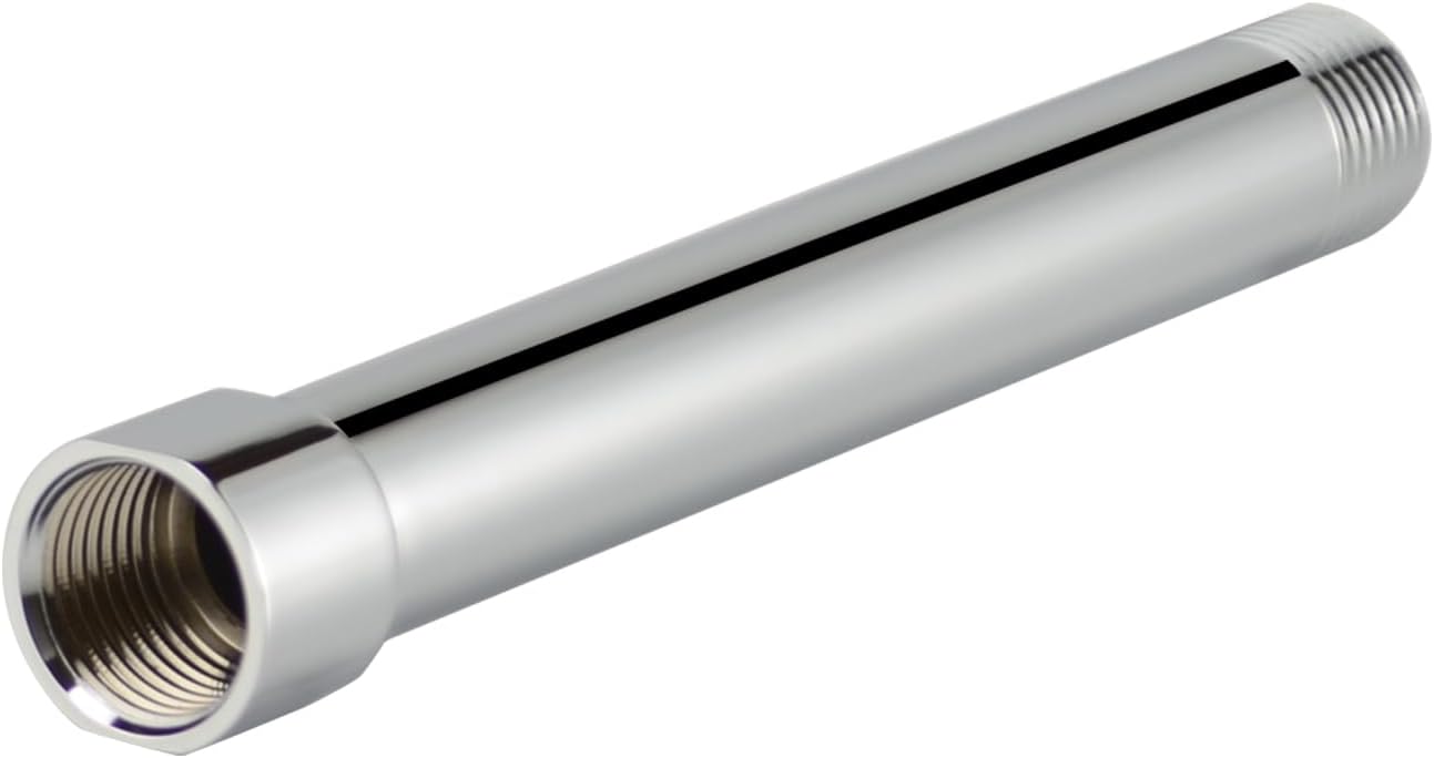 Shower Arm Extension, Shower Head Extender with G1/2" Connection, Chrome Finish Made of Solid Metal by Purelux