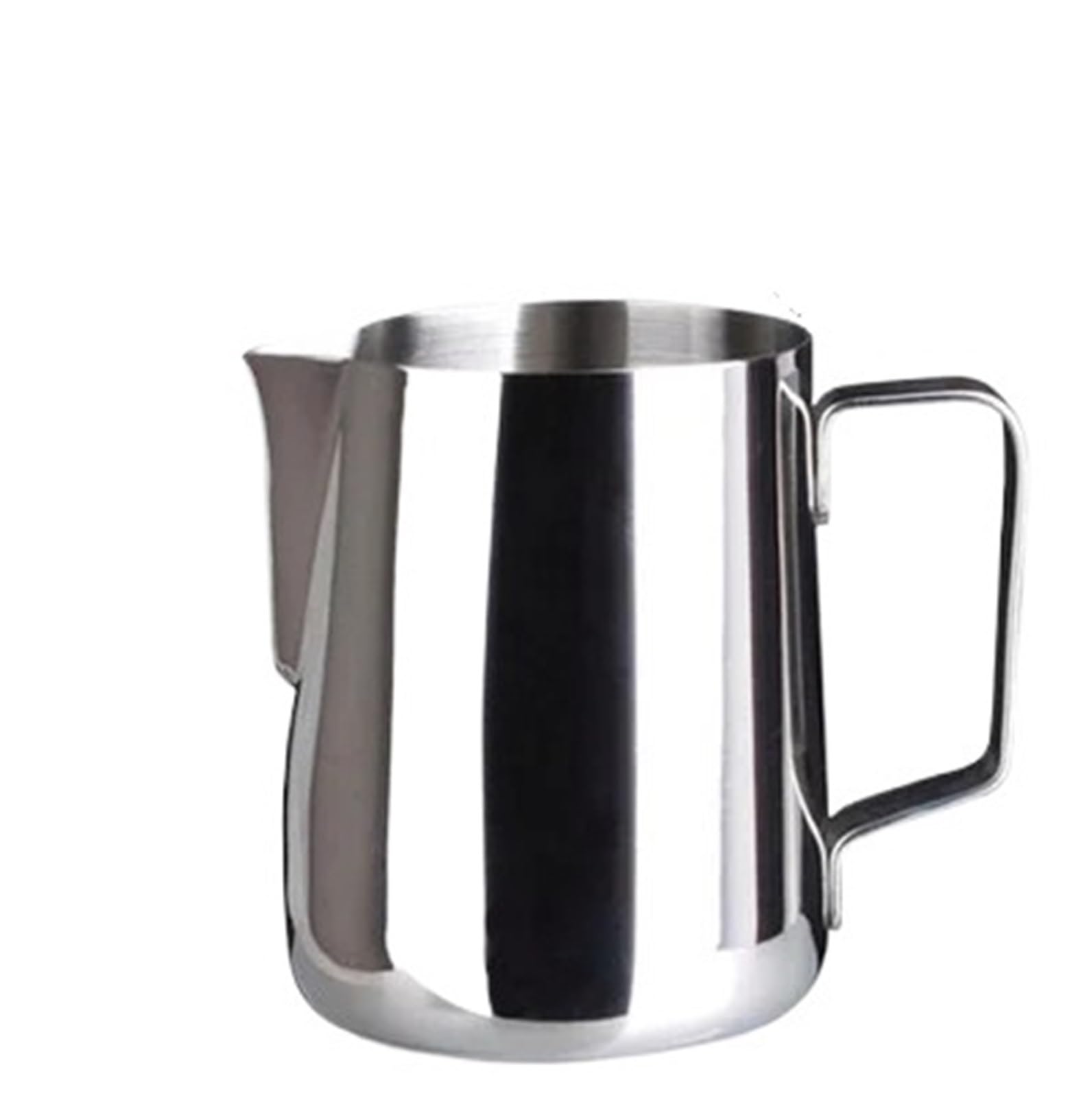 Jarra de espuma de leche de acero inoxidable, 2 uds., jarra humeante con escala for capuchinos, Latte Art Para café(600ML Silver)