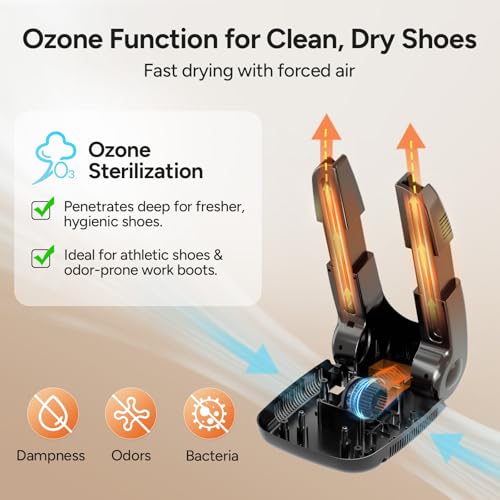 Sèche-bottes portable réglable avec minuteur, sèche-chaussures et gants, design pliable et séchage rapide pour chaussures, chapeaux, chaussettes, bottes de ski