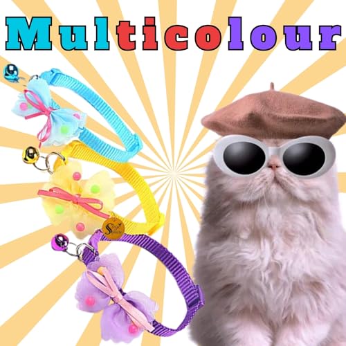 Image of Sage Square Cat Bow Collar with Bell, Stylish Pet Accessory for Your Furry Friend, Adjustable Fit Comfort, Fashion-Forward Pet Gear, Reliable Performance Assurance, Pet Fashion Statement