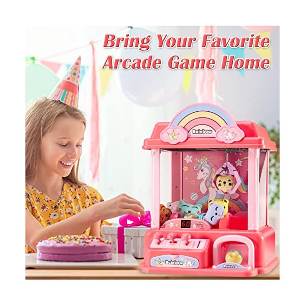 Mini-Claw-Machine-for-KidsElectronic-Arcade-Game-Indoor-Toy-for-Tiny-Stuff-Small-Fun-Cool-ThingsCandy-Vending-Machine-ToyUnicorn-Toys-for-GirlsGreat-Birthday-Gift-for-6-7-8-9-Year-Old Mini-Claw-Machine-for-KidsElectronic-Arcade-Game-Indoor-Toy-for-Tiny-Stuff-Small-Fun-Cool-ThingsCandy-Vending-Machine-ToyUnicorn-Toys-for-GirlsGreat-Birthday-Gift-for-6-7-8-9-Year-Old