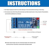 GTIWUNG 6 Stück 1 Kanal 5V Relaismodul mit LED Anzeige, One Channel Relay Module 5V, 1 Kanal Relaisplatine, Ein Kanal Relais Modul Board Shield Für PIC AVR DSP ARM MCU für Arduino Relais – Ansicht 6
