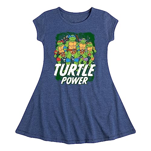 HYBRID APPAREL - Teenage Mutant Ninja Turtles -Turtle Power - Toddler & Youth Girls Fit & Flare Dress
