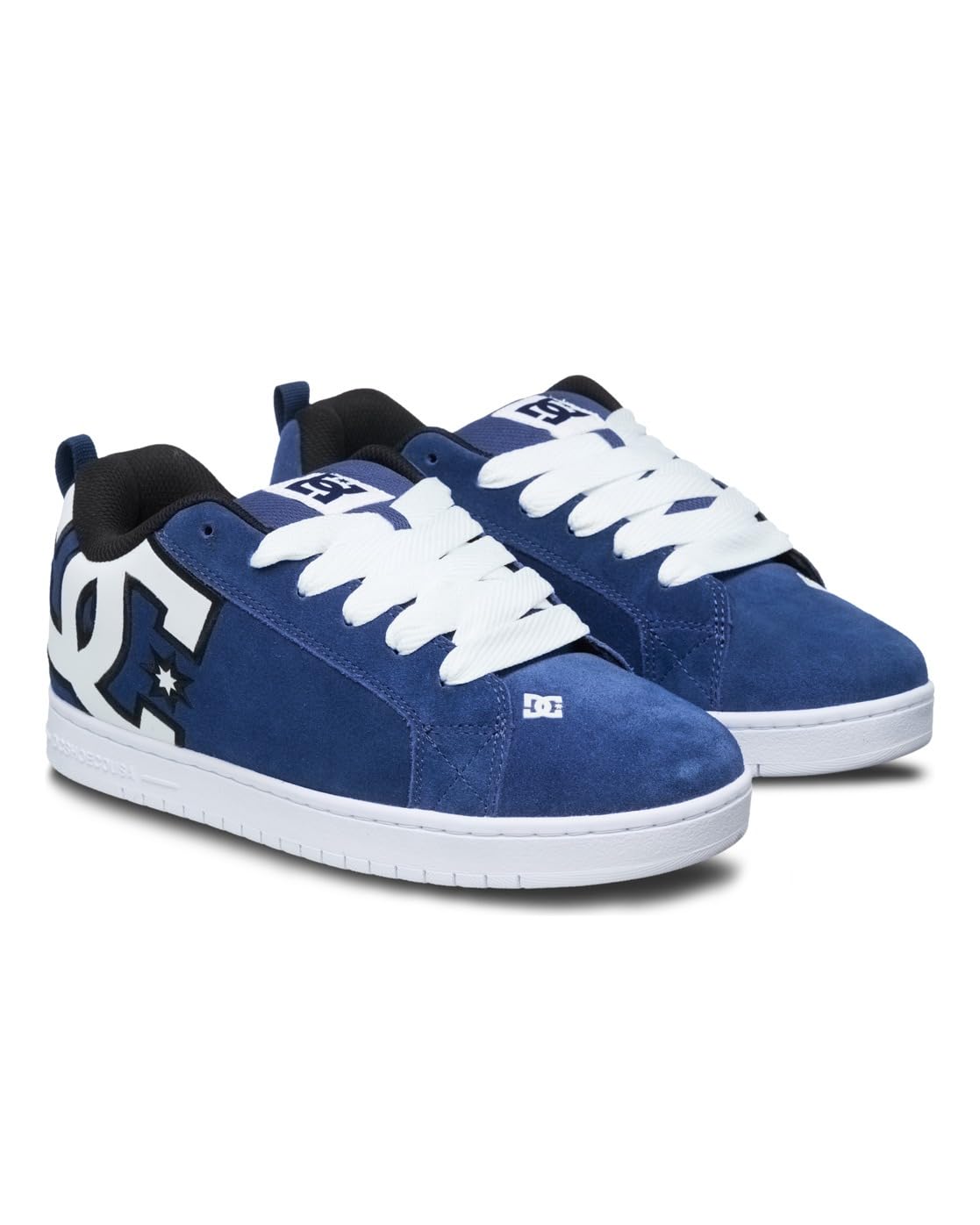 DC Shoes Men's Court Graffik Trainers, Navy/White, 39 EU